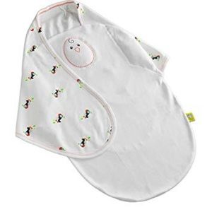 Nested Bean Zen Swaddle Classic™ in Puffin Party